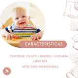 VAJILLA 3PZS SILICONA 23-1 LA GLORIA