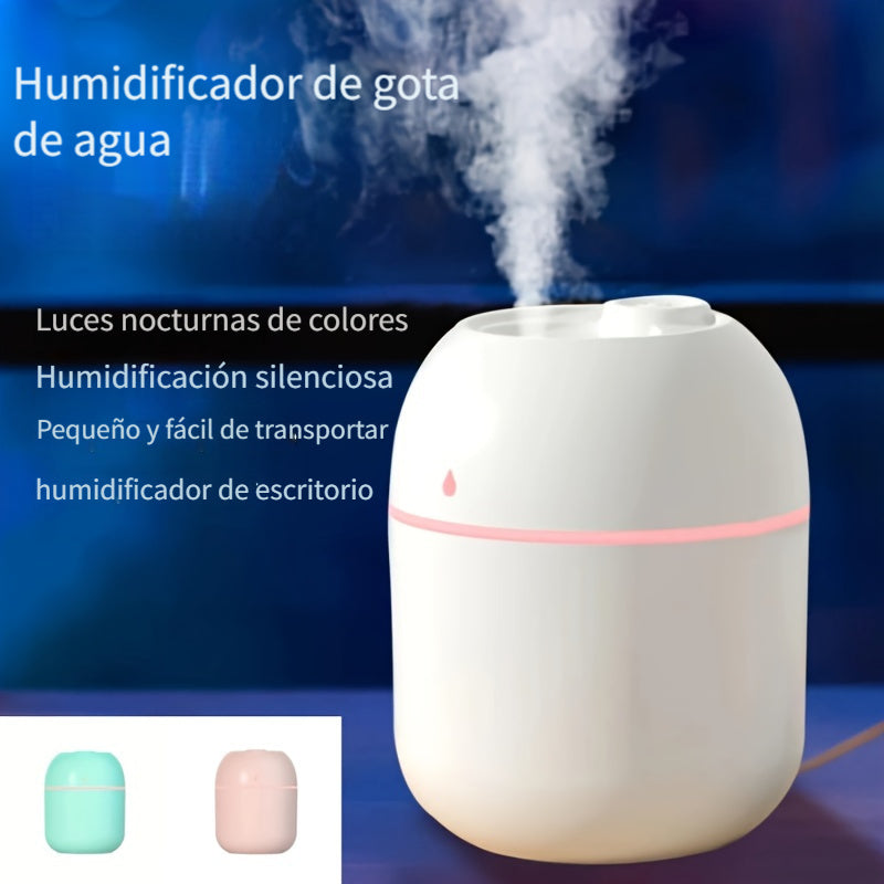 Humidificador Portátil USB de 220ml - Silencioso, Ideal para Coches, Residencias Universitarias y Dormitorios | Mejora el Estado de Ánimo y Hidrata la Piel | Elección de Regalo Perfecta