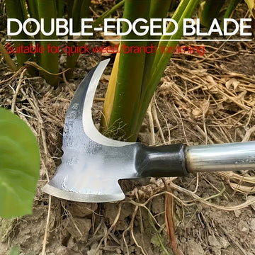 Multiherramienta de Acero Aleado Doble Cara para Jardinería, Agricultura, Camping y Supervivencia al Aire Libre - Tijeras Manuales Resistentes con Hoja Metálica Duradera | Diseño Robusto, Ideal para Bricolaje (Mango No Incluido)