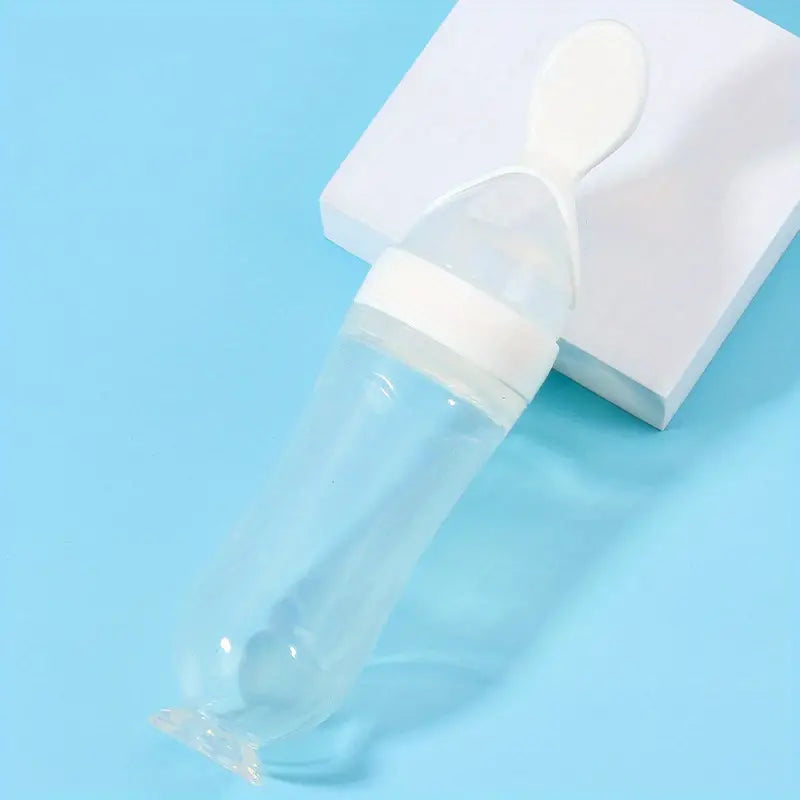 Cucharas tetero de silicona para bebés y niños pequeños