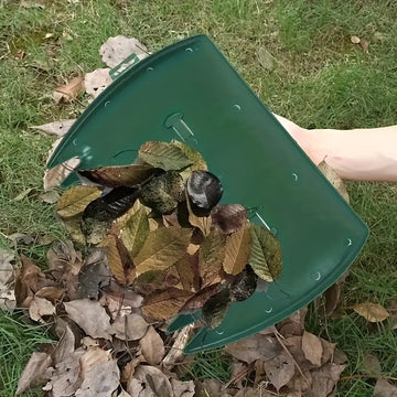 Recogedor de Hojas Ligero y Resistente para Jardín - Herramienta Manual con Gran Apertura, Construcción en Plástico Duradero para Limpieza Rápida de Hojas, Agujas de Pino y Desechos - Ideal para Uso Doméstico, Comercial y Paisajismo, Diseño Eficiente, Ro
