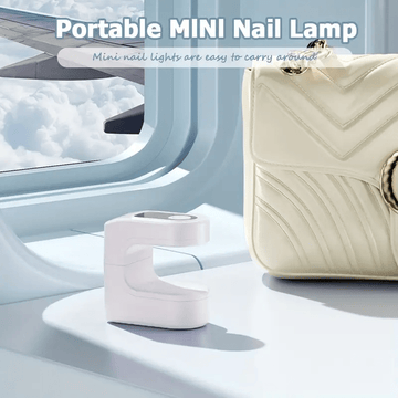 Lámpara de uñas portátil mini con pantalla digital - Luz de gel poliéster recargable por USB para uso en casa y salón, pantalla LCD, plástico, batería, ideal para endurecer las uñas de gel, cuidado de uñas | Lámpara de uñas moderna | Diseño compacto, sum