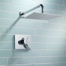 Juego de Ducha de Acero Inoxidable 8 Piezas, Cabezal Giratorio Grande con Cobertura Total del Agua, Diseño Ultra Fino, Accesorios para Baño
