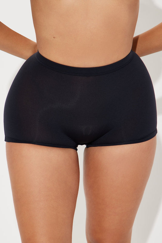 Panty de Boyshort Super Suave Favorito - Negro