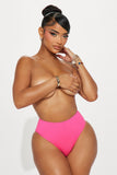 Pantaleta Nova Microfiber con cintura media y cadera - color rosa fuerte