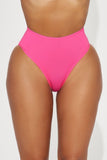 Pantaleta Nova Microfiber con cintura media y cadera - color rosa fuerte