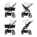 COCHE TIPO CUNA ASTON PREMIUM BABY GRIS