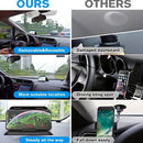 Soporte de Teléfono para Coche de Silicona con Adhesivo para el Tablero, Agarre Antideslizante y Parasol - Soporte de Navegación AR para Todos los Vehículos