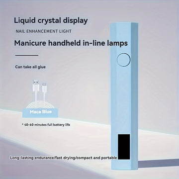 Secador de Uñas LED USB Compacto - Curado Rápido de Esmalte en Gel, Herramienta de Manicura Portátil y Eficiente en Energía para Uso en Casa y Salón