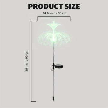 Lámpara Sol de Medusa con Luz LED para Exteriores, Luces Decorativas de Jardín Impermeables IP65, Diseño de Medusa Regalo Festivo