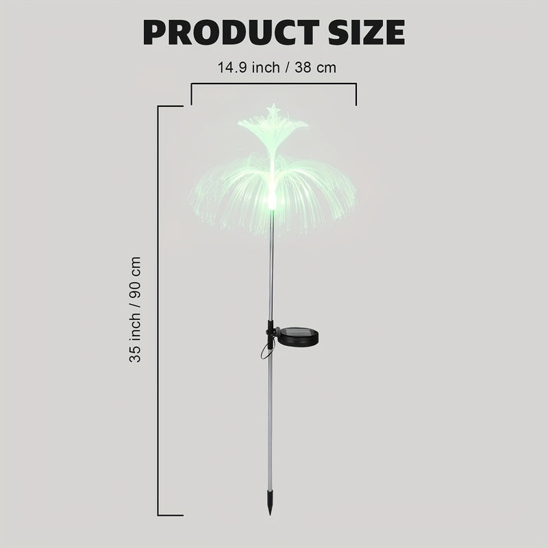 Lámpara Sol de Medusa con Luz LED para Exteriores, Luces Decorativas de Jardín Impermeables IP65, Diseño de Medusa Regalo Festivo