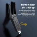 Adaptador inalámbrico USB de doble banda de 1300 Mbps, adaptador WiFi 6 USB, enchufa y juega, alta velocidad de Internet, no se requiere controlador, voltaje de funcionamiento <36V, no se requiere batería.