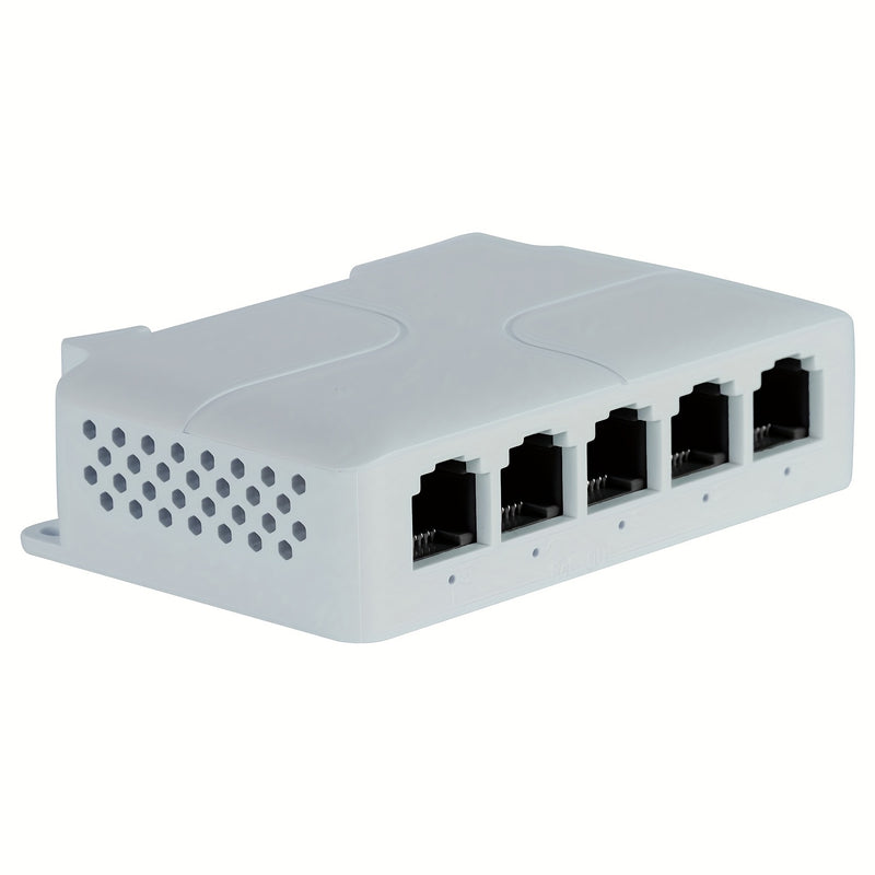 IEEE802.3AF/AT/BT 90W 1 entrada POE en 4 salidas POE 100Mbps Extensor POE alimentado por USB para cámara POE, impermeable, entrada 4-12V, sistema de monitoreo | Configuración sencilla | Monitoreo versátil | Diseño duradero