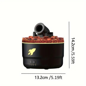 Humidificador con Efecto de Cañón de Lava