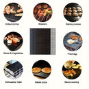 1pc Alfombrilla para Parrilla BBQ de Alta Resistencia Antiadherente - Reutilizable, Almohadilla de Cocina de Teflón Resistente a Altas Temperaturas para Asar al Aire Libre