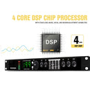 Procesador de audio XGeS con procesamiento de señal de 24 bits - Reverb digital profesional, ecualizador, efectos de micrófono, DSP programable con fuente de alimentación de 110-130V, carcasa de aleación negra, enchufe estadounidense | Procesamiento de s