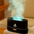 Wall Fireplace Color Flame Diffuser, Aromatherapy Essential Oil Diffuser, 4.4oz Cold Mist Humidifier, Sound Wave Technology Home and Bedroom Perfume Diffuser with Timer and Automatic Shut Off Bathroom Lighting Seven-Color Simulation Flame Shape Humidifie