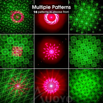 Luces de Disco DJ Activadas por Voz Multimodo - Proyector de Luz LED para Fiestas con Alimentación USB para Eventos en Interiores, Cumpleaños, Club, Baile, Karaoke, Halloween y Actuaciones Navideñas