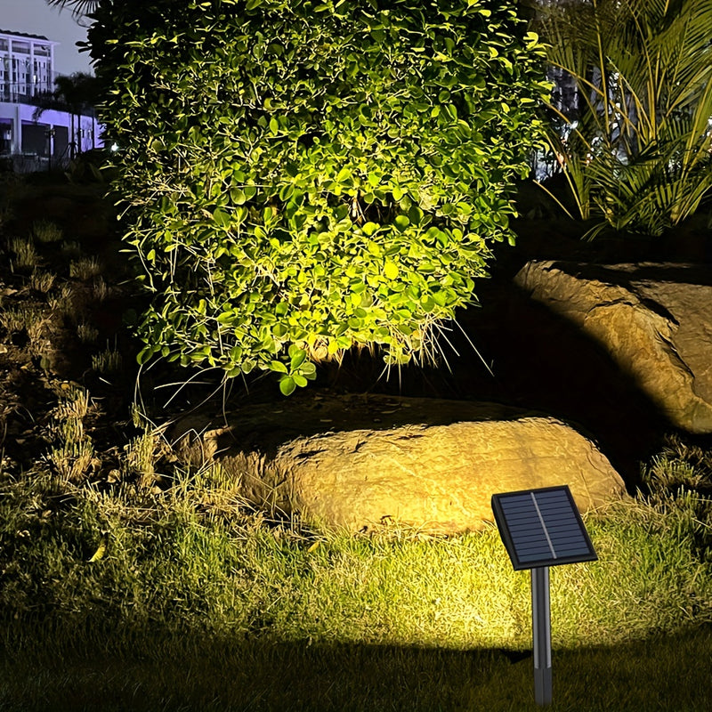 1 unidad de Luces Solares para Césped Villa Jardín Focos de Paisaje Exterior 9LEDs Luces Solares para Árboles de Patio