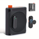 Amplificador de Voz sin varillas con Micrófono de Solapa, Carga y Almacenamiento Portátil para Profesores con 2 Microfonos Lavalier Inalámbricos y Altavoces - Mini Amplificador de Voz para Aula, Conferencias y Entrenamientos
