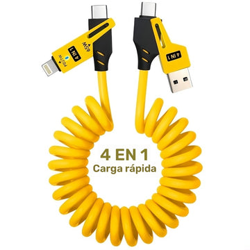 Mejor elección: 1pc/5pcs cable de carga universal de alta velocidad de aleación de zinc 65W, retráctil con resorte compatible con for Samsung S24, S23, S21, One Plus, Mi 13, Huawei, OPPO y series iPhone – la mejor opción para cargar en el coche
