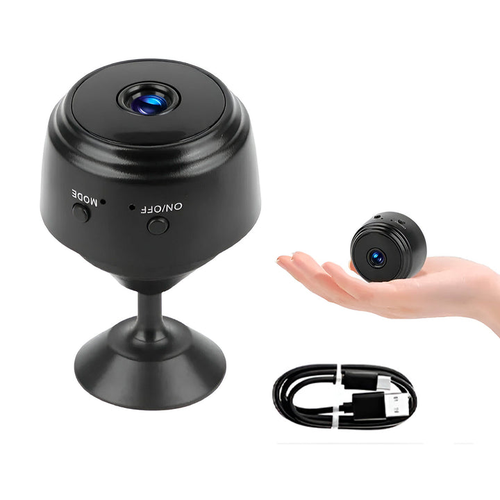 Cámara Espía HD Seguridad Base Rotatoria Wifi Bluetooth A9