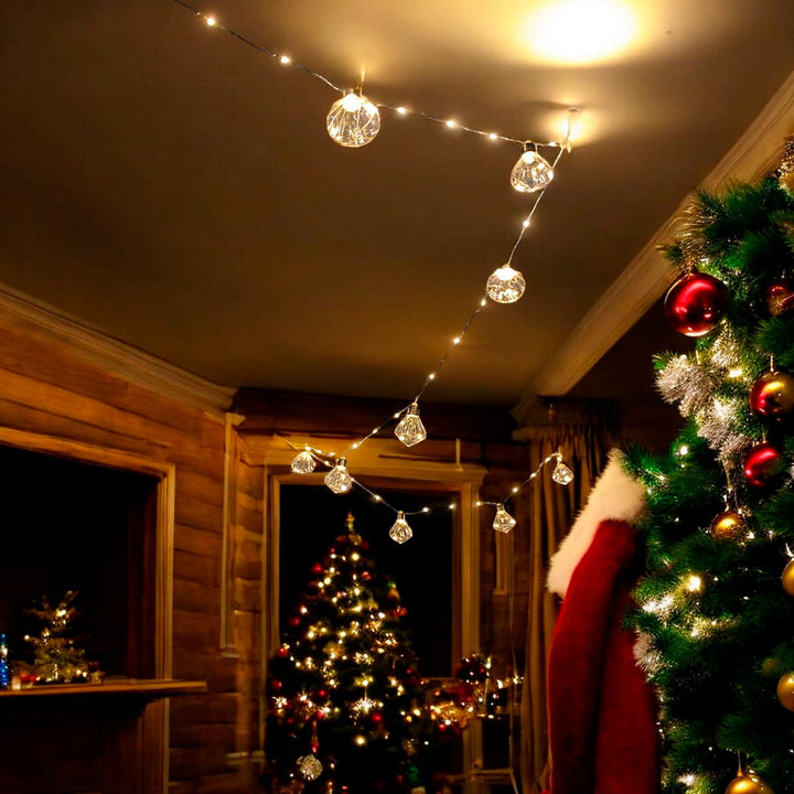 Luces Micro Led 4 M Diamante X10 Bombillos Navidad JN35