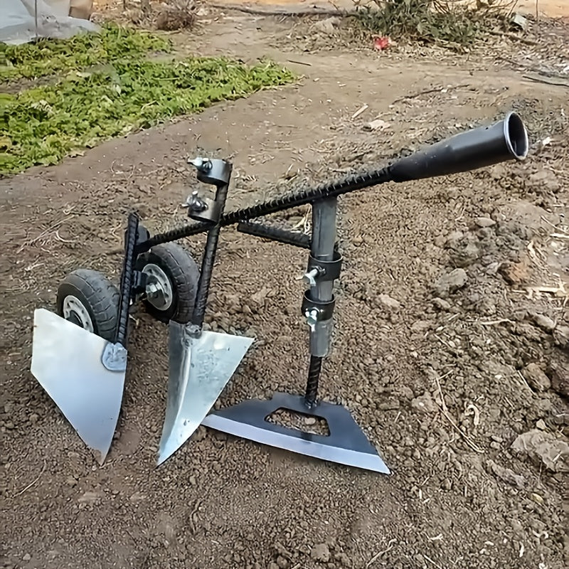 Kit de Jardinería Cuatro Estaciones - Herramienta Agrícola Resistente para Trillar, Deshierbar y Ablanquear con Ruedas Ergonómicas Antioxido (8 Piezas) - Ideal para Pequeñas Granjas/Céspedes/Jardines - Regalo Perfecto para el Día del Padre o Cumpleaños