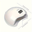 Linterna LED para uñas con sensor inteligente, luz portátil para curado y pulido de gel, alimentada por USB sin batería - regalo ideal para 8 festividades importantes (Navidad, Halloween, Pascua, Día de San Valentín, Acción de Gracias), base desmontable,
