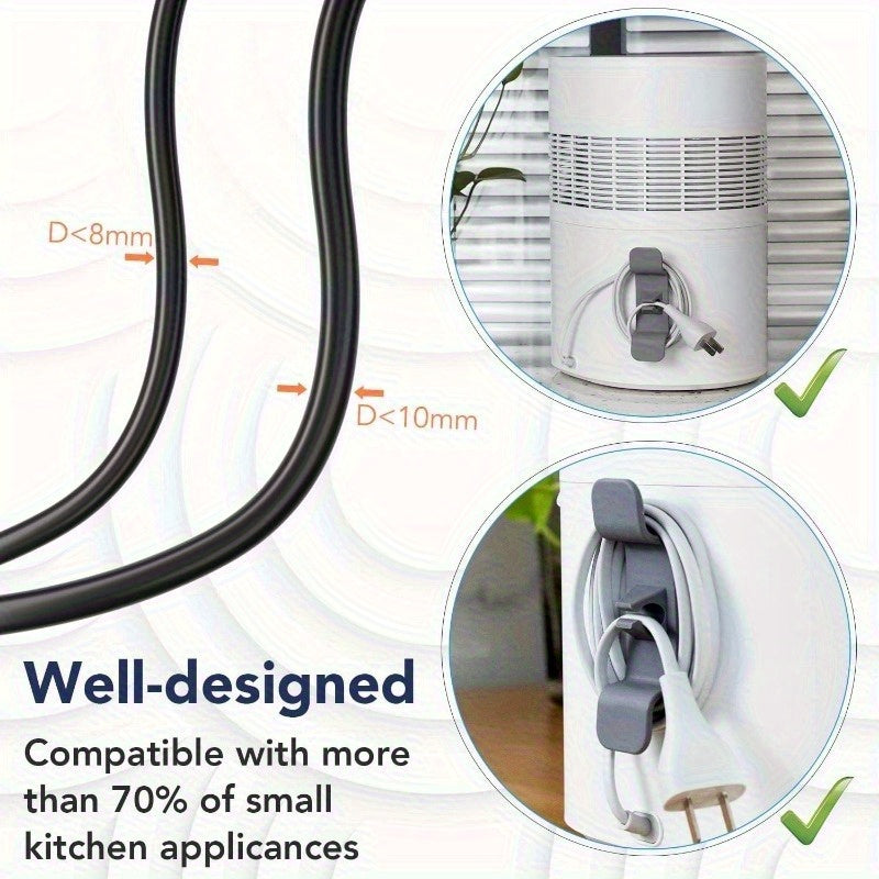 32 piezas, organizador de cables de electrodomésticos de cocina mejorado, pegado, organizador de cables de electrodomésticos, envolvente de cables para electrodomésticos de cocina, batidor, cafetera, olla a presión.
