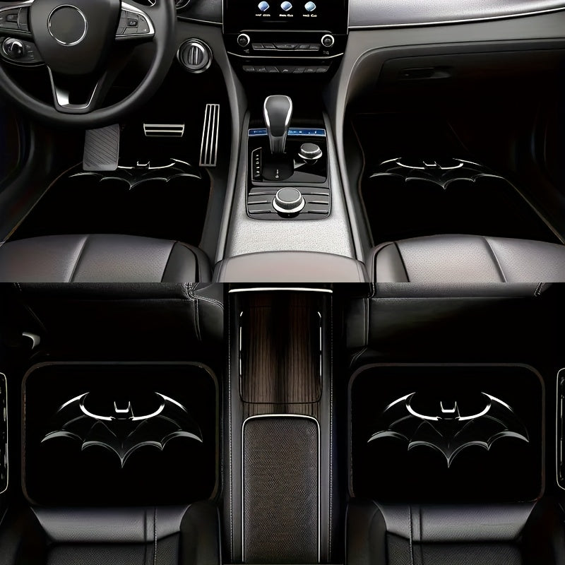 Juego de 4 tapetes para auto con temática de Batman de Warner Bros., antideslizantes y antipolvo, ideales para autos y SUV, regalo perfecto para Navidad, San Valentín, Pascua, cumpleaños y más