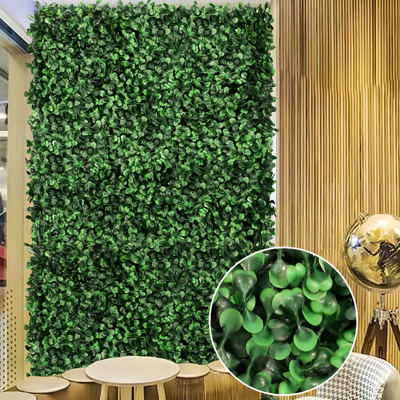 3 paquetes de paneles de césped artificial de hiedra - Pared de césped falso resistente a la radiación UV de PE, 120 cm x 60 cm, gran decoración colgante para exteriores/interiores, resistente al tiempo, para jardín, patio, hotel, Acción de Gracias, Navi