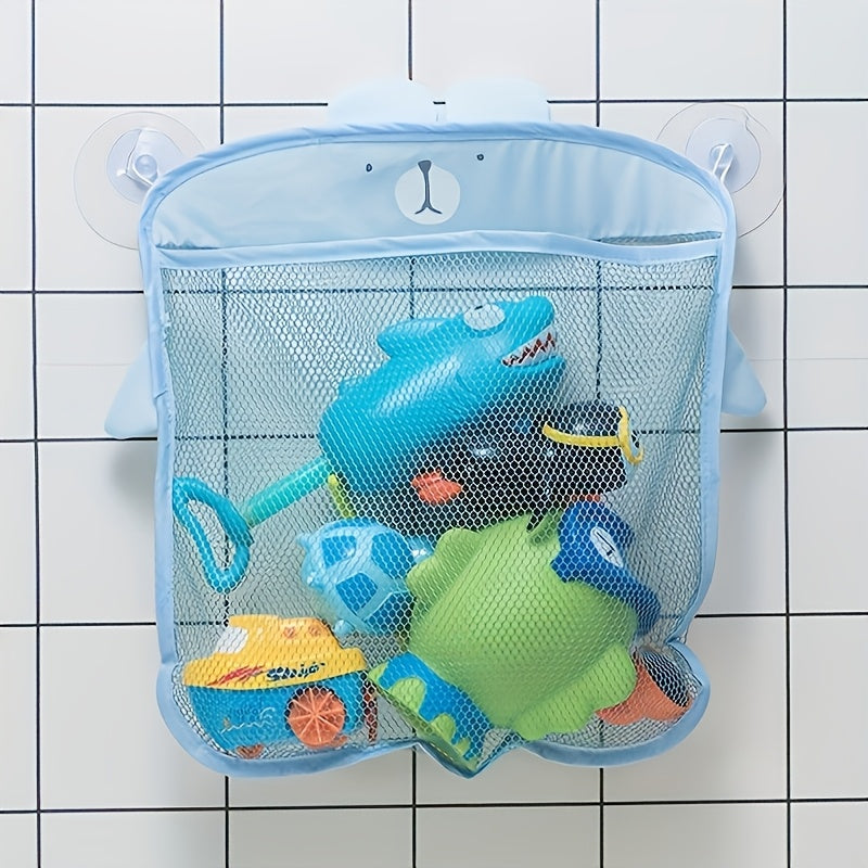1pc Bolsa de almacenamiento de juguetes de playa creativos con bolsillo de recolección de conchas, organizador de colgar plegable, estantería de tela multifuncional para varios tipos de habitaciones - 1pc