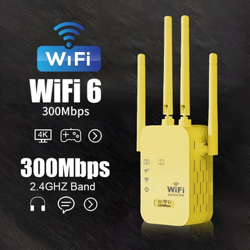Amplificador de WiFi de 1200 Mbps - Repeater/Routers de Internet inalámbrica, cobertura de hasta 10,000 pies cuadrados, libre de interferencias, adecuado para noches de juegos familiares y celebraciones al aire libre - Enchufe de EE. UU., regalo perfecto