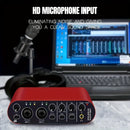 Interfaz de Audio USB Profesional con Grabación HD 24Bit/192kHz - Para Guitarra Eléctrica, Estudio y Transmisiones en Vivo - Compatible con Laptop, MacBook, PC - Diseño Compacto con Controles de Volumen - Plug-and-Play, Sin Controladores Necesarios - Equ
