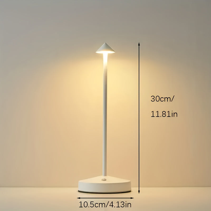 Linterna LED Táctil de 3 Colores Regulable con Carga USB, Luz Ambiente para Comedor y Fiestas - Ideal como Regalo de Año Nuevo o Presente Festivo