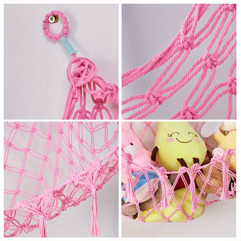Hamaca para Peluches - Extra Grande, Organizador Colgante de Almacenamiento para Juguetes, Red para Guardar Peluches, Hamaca Grande para Juguete