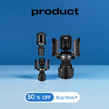 MHO+ALL Soporte de taza expandible para botellas de agua grandes y tazas de café - Base ajustable con brazos extensibles, adaptador de taza universal (negro), ideal para uso en coche, soporte de taza para coche | Soporte de taza ajustable | Soporte de pl
