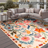 Manta floral ADSUVAN - Diseño vibrante azul, naranja y rosa, 78, 74x118, 11 pulgadas/200x300 cm, lavable en máquina poliéster, perfecta para sala de estar, dormitorio o espacios al aire libre, regalo ideal para 3 habitaciones, alfombras para sala de esta