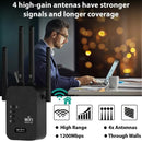 Amplificador de señal WiFi negro de 12000 metros - Extensor de red inalámbrica de 2,4 GHz, receptor, enchufe de EE. UU., banda única, 100V-240V, router de venta al por mayor para hogar y oficina
