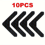 4/10/20pcs Pegatinas para Alfombras Antideslizantes Lavables, Alfombra para Esquinas de Madera Dura, Evita que las Alfombras se Muevan y Roden los Bordes, Pegatina para Alfombra en Forma de U que se Puede Cortar Libremente y Aplicar en Diversas Ocasiones