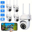 Cámara de seguridad Ourlife HD 1080P, vigilancia inteligente para el hogar con WiFi, seguimiento automático, monitoreo inalámbrico IP para exteriores día y noche, detección de personas/mascotas, Wi-Fi de 2.4GHz, protección de seguridad 1080P 2.4G, visión
