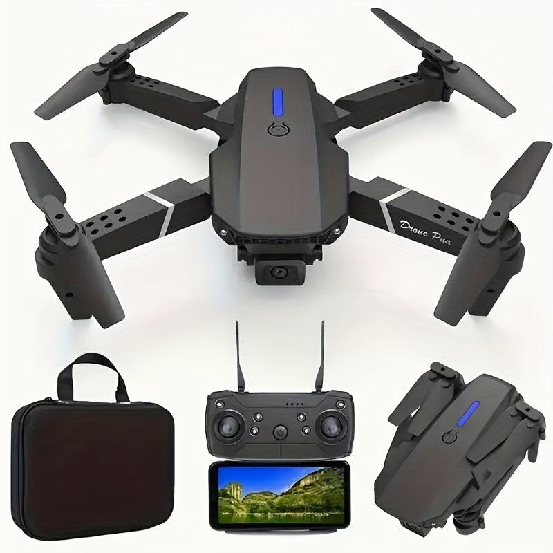 Drone Profesional E88PRO para Principiantes de Mayor Venta 2025, Acrobacias a 360°, Transmisión de Imagen por APP, Flotación Óptica, Despegue y Aterrizaje con un Clic, Cuerpo Plegable Portátil, Fácil de Operar, Regalo Ideal para Vacaciones