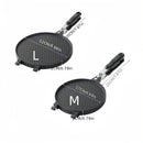 SHAON 1pc Sartén para Waffles de Mango Largo Antiadherente - Resistente a Arañazos y Óxido, Ideal para Cones de Helado DIY, Gofres, Pasteles - Fácil de Limpiar, Adecuado para Cocinas Domésticas y Comerciales, Equipo de Cocina Moderno, Superficie Easyclea