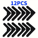 4/12/20pcs Cinta de agarre para alfombras Adhesivo de doble cara Cinta de alfombra antideslizante Pegatinas de cinta de alfombra lavable Cinta de alfombra para alfombras de área Cinta de alfombra para alfombras de esquina reutilizable para pisos de mader