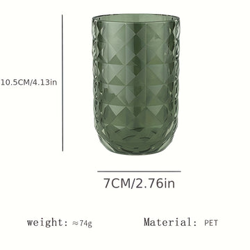 Juego de vasos de enjuague de plástico con diseño geométrico de lujo para parejas, accesorios para baño, decoración del hogar, porta cepillos de dientes para pareja