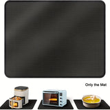 Amduine, alfombrilla antideslizante y resistente al calor y al fuego para freidor de aire, freidor profundo, horno y encimera. Protección duradera para la cocina con diseño de llama azul y roja, alfombrilla resistente al calor.