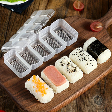 1pc Molde De Sushi Nigiri Arroz Bola 5 Rollos Fabricante Herramienta De Hacer Sushi Antiadherente, Gadgets De Cocina, Accesorios De Cocina