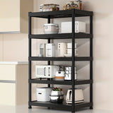 Estantería de Cocina 3/4/5 Niveles, Organizador para Microondas y Horno, Estante Multifuncional de Plástico Reforzado, Almacenamiento para Balcón o Hogar