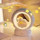 1pc Luz Nocturna de Gato Durmiente, Lámpara Compañera Recargable por USB, Lámpara de Mesa con Regulación de 3 Velocidades y Ajuste de Brillo en 3 Niveles, Lámpara Desestresante para Oficina, Lámpara Decorativa Linda para Dormitorio o Sala de Estar, Regal